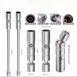 14/16mm Thin Wall Joint Spark Plug Socket Magnetic Wrench Removal Tool AU - Picture 1 of 15