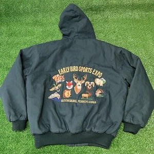 Early Bird Sports Expo Bloomsburg Fair Canvas Jacket Tri Mountain Sz XL Outdoors - Picture 1 of 10