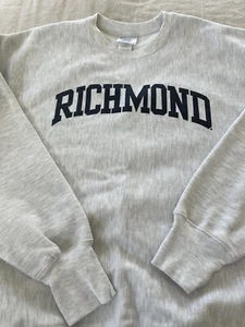 Felpa girocollo CHAMPION unisex tessuto rovesciato RICHMOND taglia XL grigio/marino - Foto 1 di 12