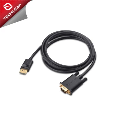 Display Port to VGA Cable, 4K HD Converter Cable 5 ft., DP VGA Male to Male - Image 1 of 2