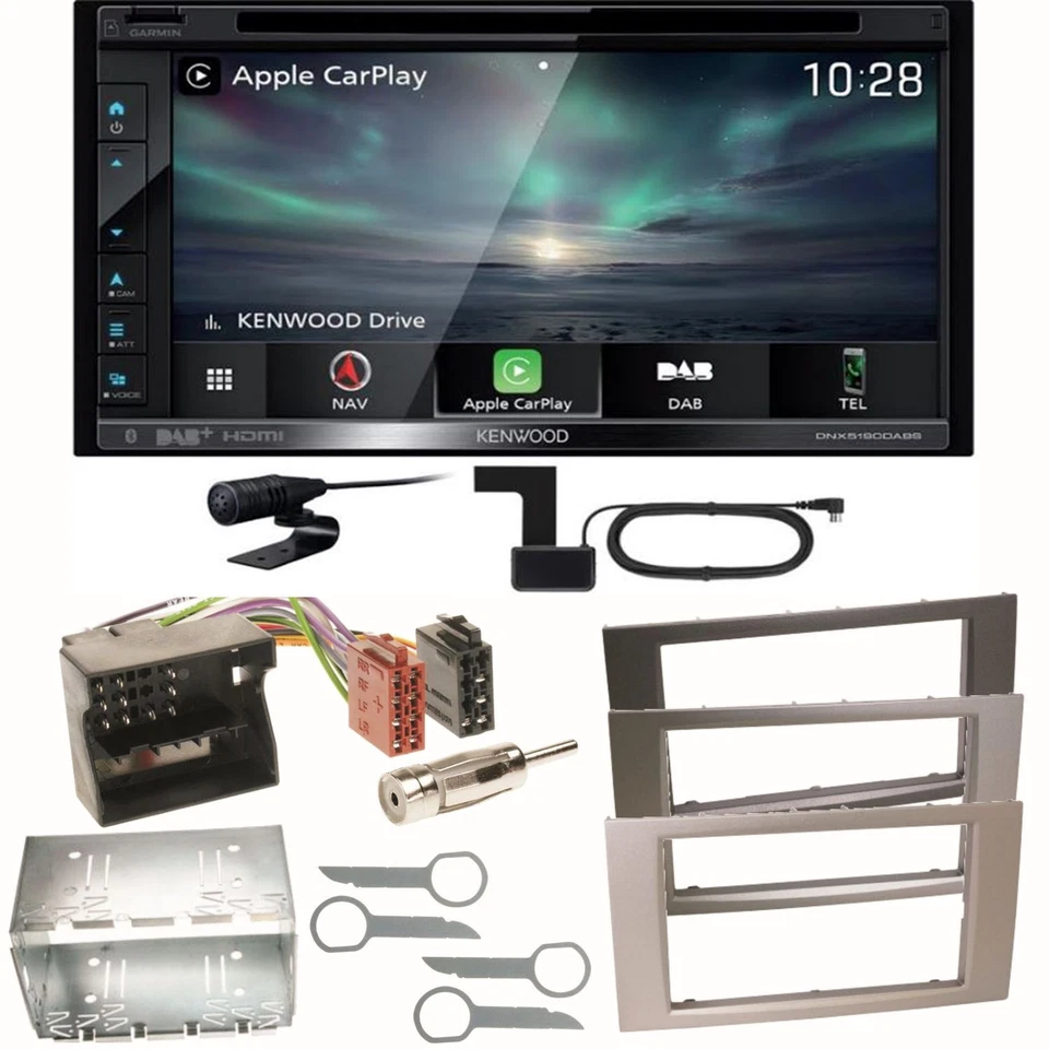 Kenwood DNX-5190DABS Navi CarPlay Einbauset für Ford Focus Fusion Galaxy S-Max - Bild 1 von 1