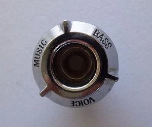 NICE Original OEM 73-77 Cutlass Models VOICE BASS MUSIC Inner Radio Knob Chrome - Picture 1 of 6