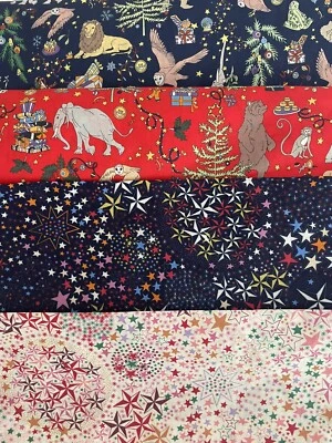 Lot de tissus de Noël modernes Liberty Tana pelouse - Photo 1/2
