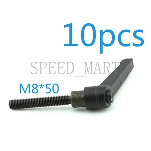 10 pz Manopola Filettata Macchinari M8 x 50mm Manico Regolabile Leva di Bloccaggio - Foto 1 di 3