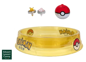Pokémon Battle Spinner Arena Set - Two Battle Spinners with 2 Poké Ball Launcher - Picture 1 of 14
