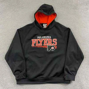 Philadelphia Flyers Sweatshirt Mens XL Black Hoodie NHL Hockey Sport Pullover - Picture 1 of 7