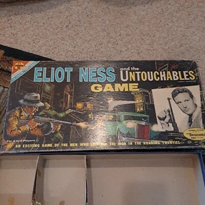 1961 *ELIOT NESS and The Untouchables* ABC TV SHOW - Board Game ALMOST COMPLETE - Picture 1 of 9