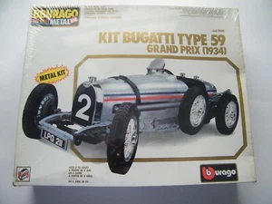 BBurago "Kit Bugatti Type 59/1934 Grand Prix" Metal & Plastic Kit (1/18 Scale) - Picture 1 of 4
