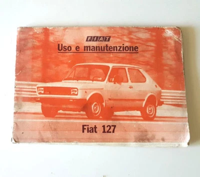 Libretto Manuale uso e manutenzione FIAT 127 USATO ORIGINALE D'EPOCA Handbook - Immagine 1 di 3