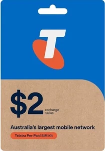 Telstra $2 Australia sim card PAYG Prepaid SIM Starter - Zdjęcie 1 z 1