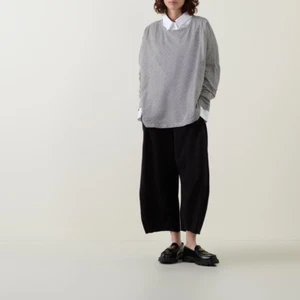 Oska Pants Trousers Women Black Wide Leg Lagenlook Oversized Straight Size 3 - Zdjęcie 1 z 7
