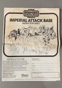 Vintage Star Wars Imperial Attack Base Instructions Kenner 1980 ESB Original