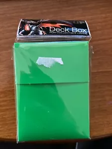 Green Ultra Pro Deck Box for Trading Card Storage, Pokemon, MTC, Yu-Gi-Oh! - New - Picture 1 of 1