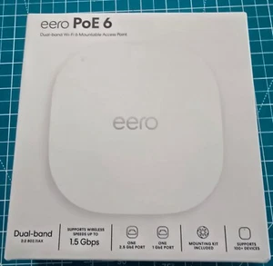Eero PoE 6 - Ceiling/wall mountable Dual-band Wi-Fi 6 Access Point, PoE Powered - Afbeelding 1 van 3