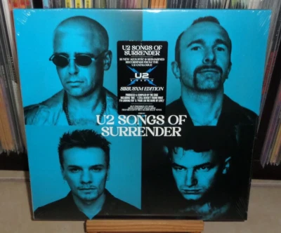 U2 SONGS OF SURRENDER SEA GLASS BLUE LP ONE PRIDE IN THE NAME OF LOVE WALK ON 40 - Image 1 of 4