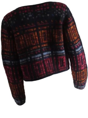 Cárdigan Peruvian Connection Talla M Vitral Lux Recortado Bolero Tejido Artístico  Foto 1 de 4