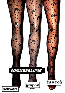 FRÜHLING Feinstrumpfhose Fantasy "SOMMERBLUME" TOP Kollektion 20 GR S-M EU NEU - Bild 1 von 1