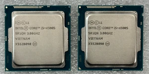 LOT 2X - Intel Core i5-4590S 3 GHz 5 GT/s LGA 1150 Desktop CPU Processor SR1QN - Picture 1 of 2
