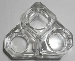 3 Tier Partylite Votive Clear Glass Candle Holder Made In Germany - Picture 1 of 8
