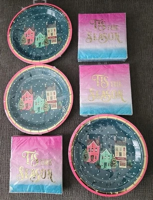 Lote de 6 paquetes de platos y servilletas de papel Pier One NUEVO PRECINTADO  Foto 1 de 4