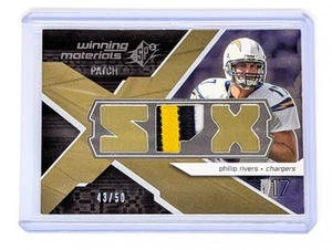 2008 SPx Winning Materials toppa singola lettere SPX #WM-PR Philip Rivers /50 - Foto 1 di 2