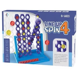 Juego de mesa giratorio Connect 4 Spin Master 4 en fila para niños y familia - Imagen 1 de 6