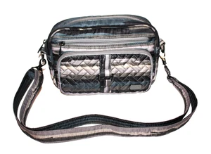 Bolso Bandolera RFID Convertible Acolchado Neutrales Rayas Carrusel Lug Carousel - Imagen 1 de 11