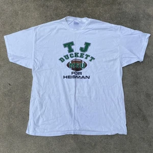 VTG Michigan State MSU Football TJ DUCKETT T-shirt Mens XXL - STAINS Hanes Beefy - Picture 1 of 5
