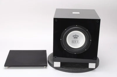 REL Acoustics T/7i 400 Watt Home Theater Subwoofer With Grill - Black - image 1 of 4