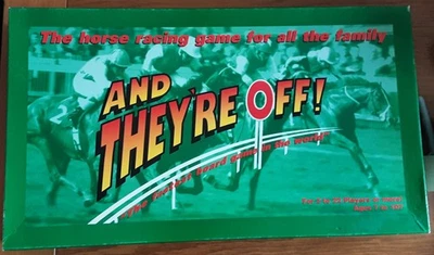 And They're Off Horse Racing Vintage Board Game Please Read Description  - Image 1 of 4