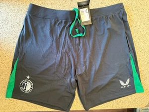 Feyenoord Rotterdam 24/25 Away Soccer Football Shorts Castore EU 4XL Fits US 2XL - Picture 1 of 6