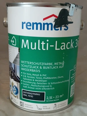 Remmers 2,5 L Multi Isolierlack 3in1 Deckende Grundierung Türlack (S3) - Bild 1 von 3