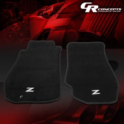 NRG FMR-350 FOR 03-09 NISSAN 350Z FRONT FLOOR MATS PADS LINER CARPET SET W/LOGO - Image 1 of 4