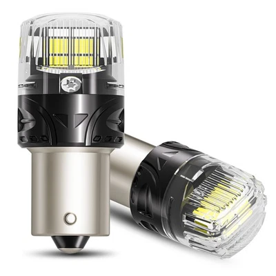 1156 7506 LED White Reverse Backup Light Bulbs 6000K Bright Canbus Error Free 2x - Image 1 of 4