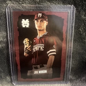 2019 Mississippi State Jake Mangum  College Baseball Card Mint SEC Hits Leader - Picture 1 of 2