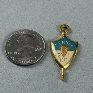 Colgante Vintage 2001 Jostens Senior High School "E" Iniciales DDJ #56126 - Imagen 1 de 2
