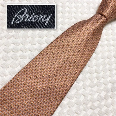 Hermosa corbata Classico Italia Brioni de alta calidad triángulo y cuadrado por todas partes Foto 1 de 4