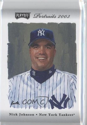 2003 Playoff Portraits Silver Materials /50 Nick Johnson #114 - Image 1 of 2
