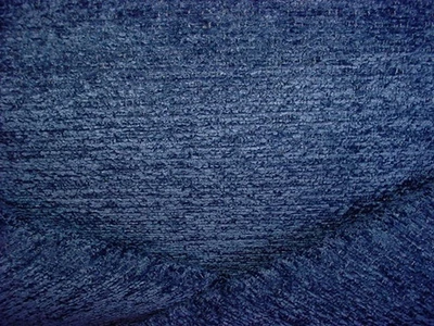 13-5/8Y KRAVET SMART 35984 SAPPHIRE BLUE TEXTURED CHENILLE UPHOLSTERY FABRIC - Image 1 of 4