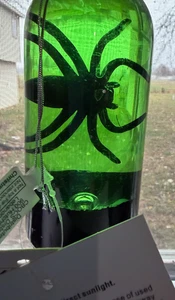 Spider Snow Globe light up bottle - Picture 1 of 2