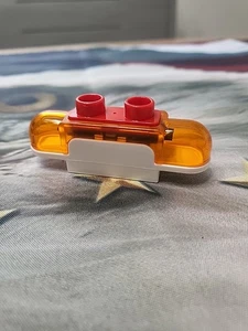 2017 LEGO DUPLO VEHICLE SIREN WITH LIGHT & SOUND TRANS ORANGE LIGHTS PART 33N2 - Picture 1 of 3