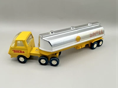 Camión de juguete de metal fundido a presión Mini Tonka de colección con carcasa de aceite/gas 55010 Foto 1 de 4