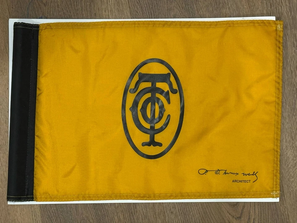 Old Town Golf Club pin Flag Alister Mckenzie open ryder british pga - Image 1 of 1