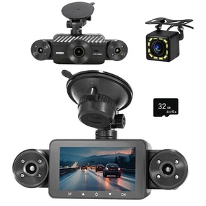 4 Kanal Dashcam 360° Ansicht, inkl. Kamerahalterung vorne & hinten links rechts... - Bild 1 von 8