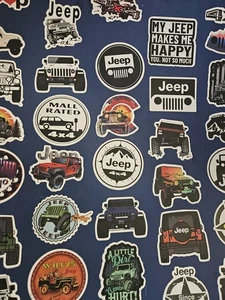 50 Stück lustige Jeep Aufkleber wasserdicht je 2 bis 3 Zoll Versand täglich abziehbar - Bild 1 von 11