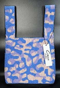 Circus by Sam Edelman Mini Canvas Beaded Purse, Blue - Picture 1 of 13