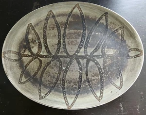 Cinque Ports Pottery The Monastery Rye Large Oval Dish Platter Midcentury MCM - Picture 1 of 3