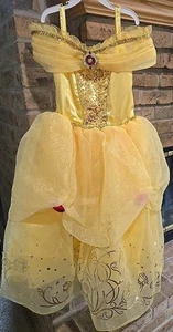 Disney Store Belle Yellow Ball Gown Costume Size 7/8 NEW - Picture 1 of 10