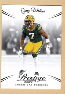 2024 Panini Prestige Football QUAY WALKER Base #112 Green Bay Packers - Picture 1 of 2