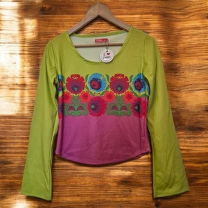 Fiorucci Blumen Top T-Shirt Größe Siehe Bilder - Bild 1 von 9